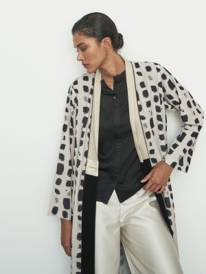 light crepe white abaya