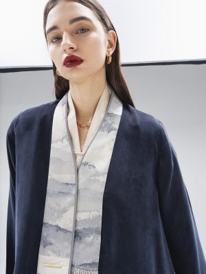 blue silk